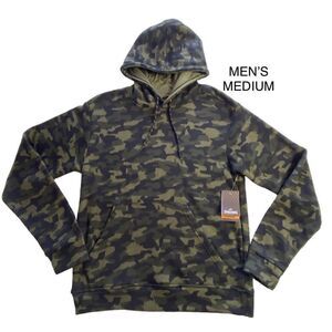 Spalding Men’s MEDIUM Camo Print Fleece Pullover Hoodie